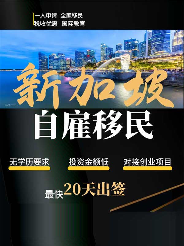2025新加坡自雇EP申请指南