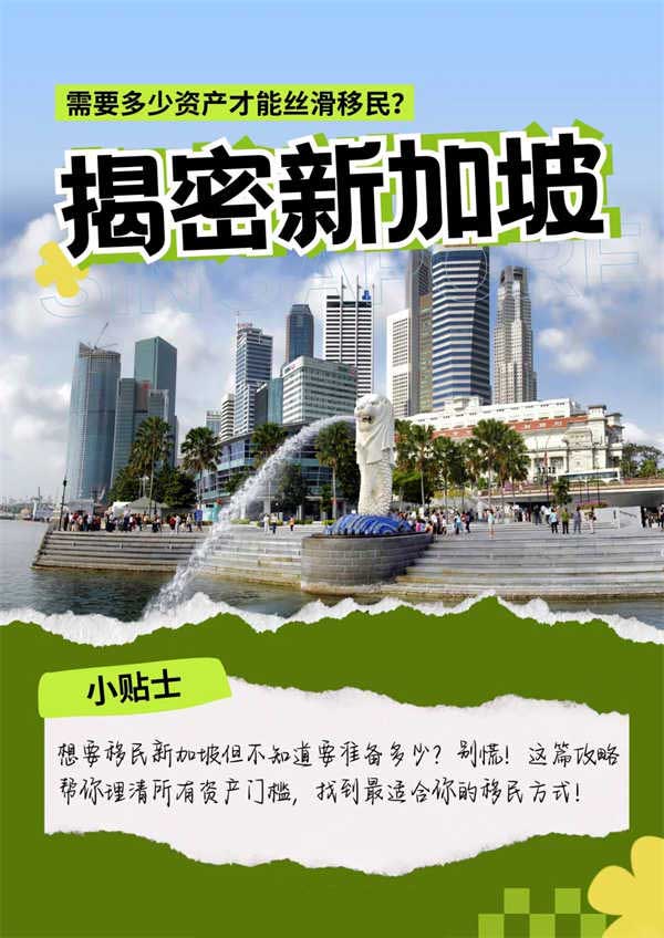 需要多少资产才能丝滑移民新加坡？
