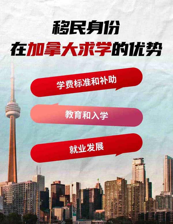 海外身份和移民身份在加拿大求学的差别