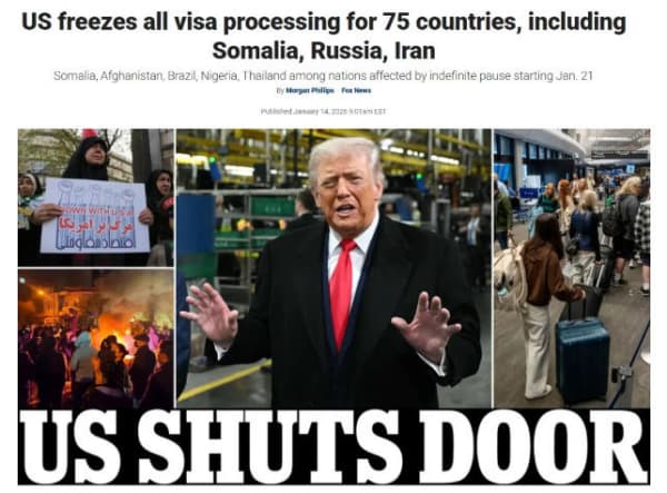 美国暂停75国签证,提前布局移民通道更稳定且长期 美国暂停75国签证,提前布局移民通道更稳定且长期