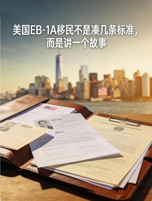 美国EB-1A移民不是凑几条标准，而是讲一个故事