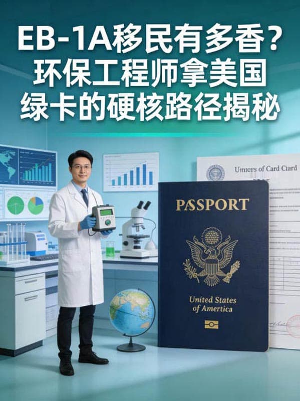 EB-1A移民有多香？环保工程师拿美国绿卡的硬核路径揭秘