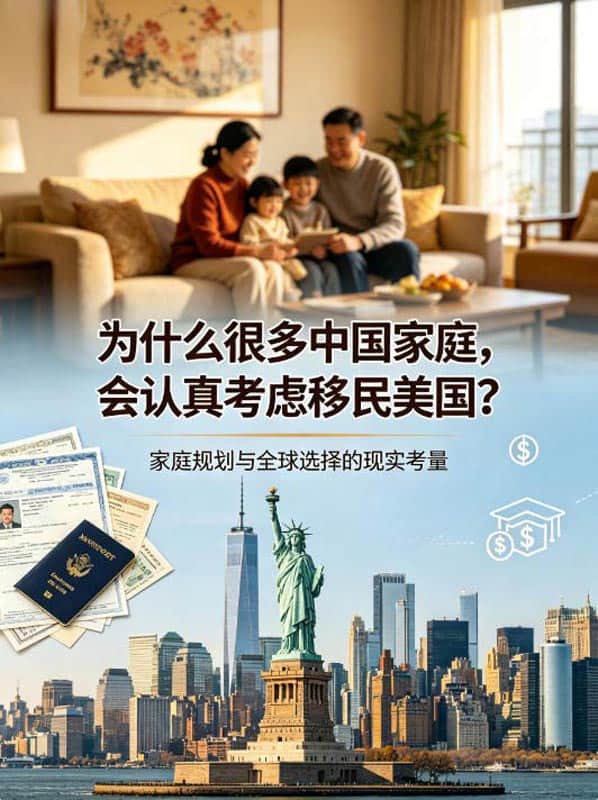 为什么很多中国家庭，会认真考虑移民美国？