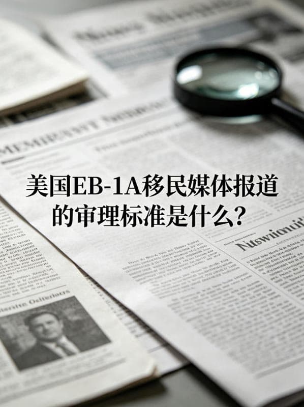 美国EB-1A移民媒体报道的审理标准是什么？